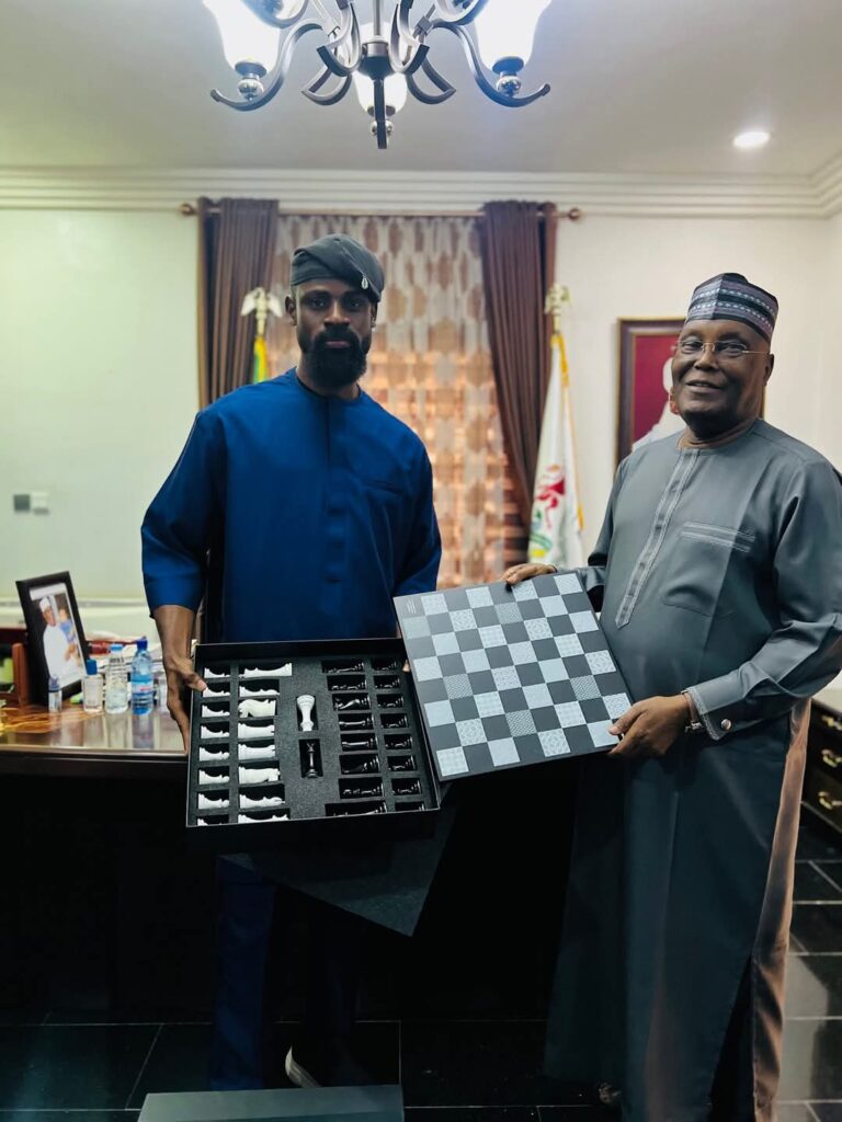 Atiku Abubakar Meets Chess Master Tunde Onakoya