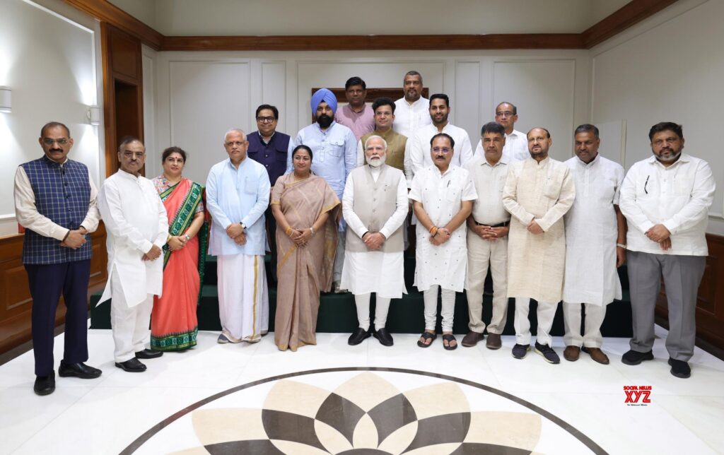 All 48 BJP Delhi MLAs, 7 MPs and the Chief Minister met PM Modi.