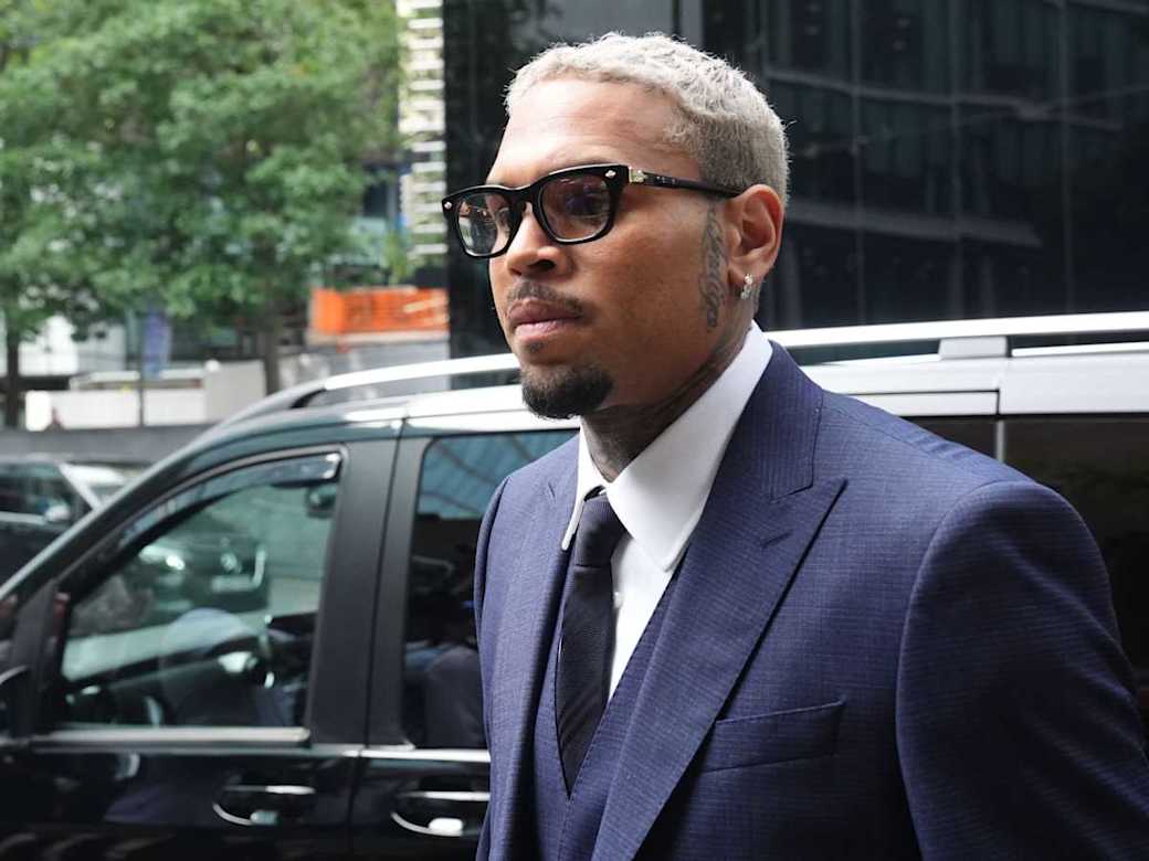 Singer Chris Brown Appears in Court for 'Bottle Attack' Plea