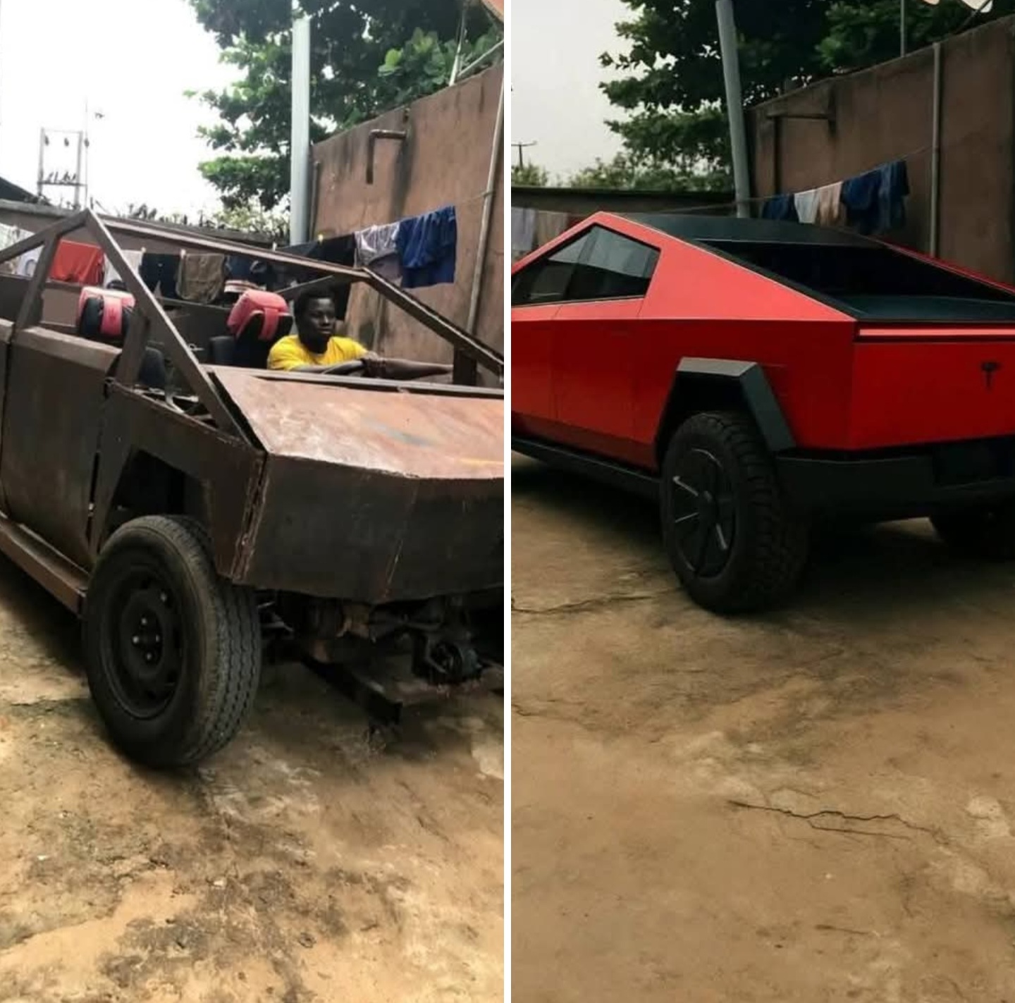 Elon Musk Invites Young Nigerian Boy Who Built Tesla-Inspired Truck from Waste Materials