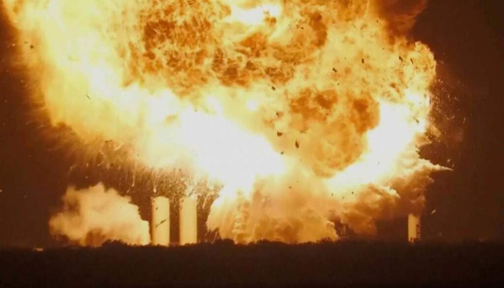 SpaceX Rocket Explodes in Fiery Blast