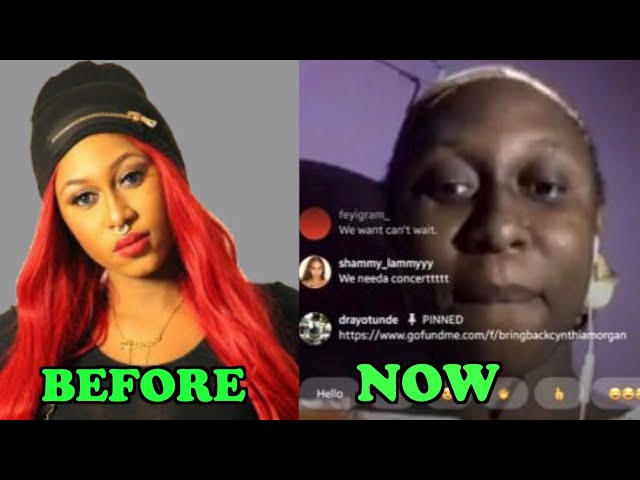 Cynthia Morgan then and now