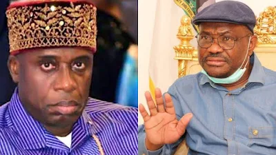 Wike Challenges Amaechi’s Wife’s Credentials, Calls for NDDC Audit Report Release