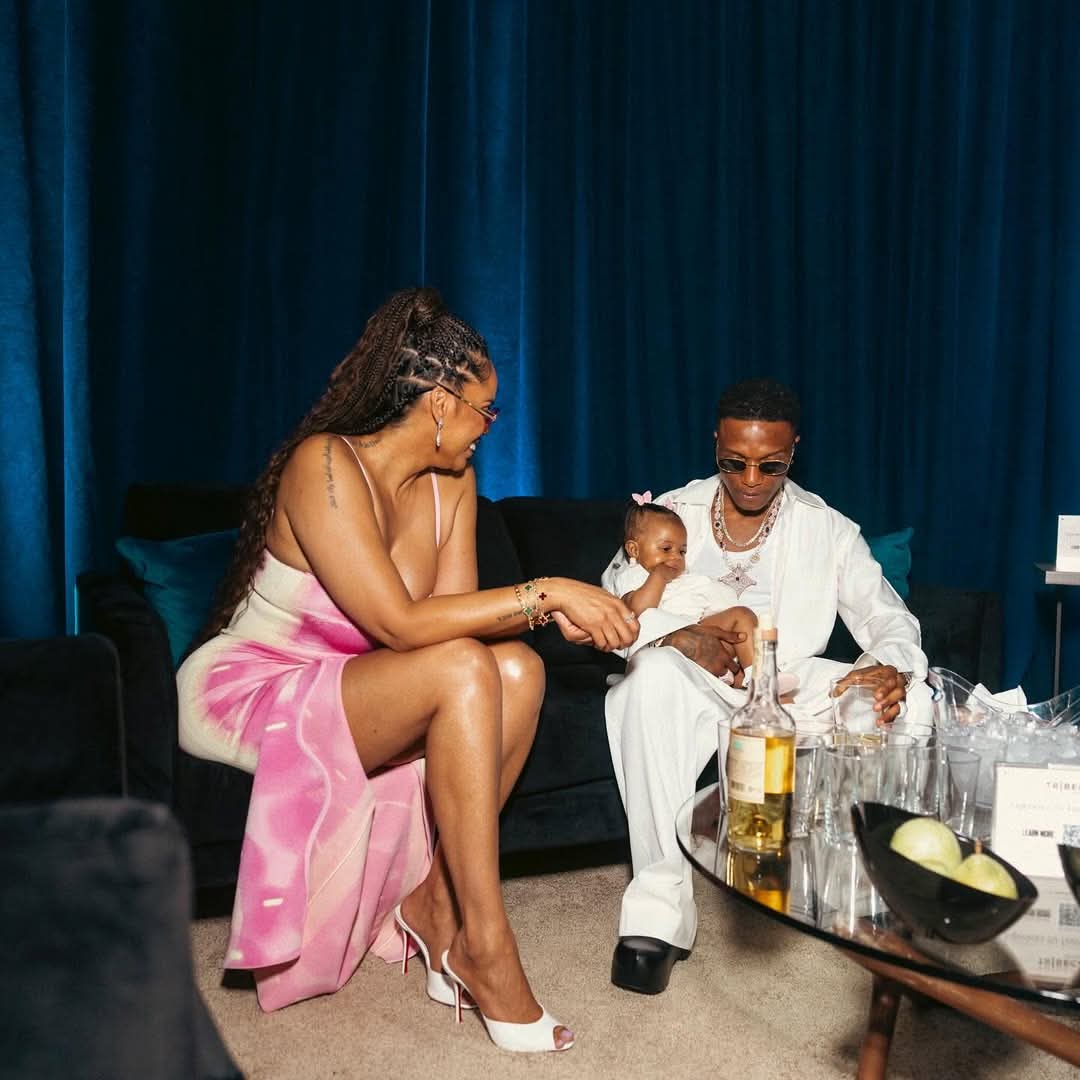 Wizkid's partner, Jada shares heartwarming photos with the singer and their daughter, Morayo.