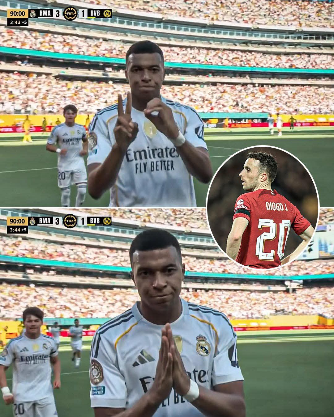 Mbappé Scores Stunning Acrobatic Goal, Honors Diogo Jota with Jersey Tribute 🙏
