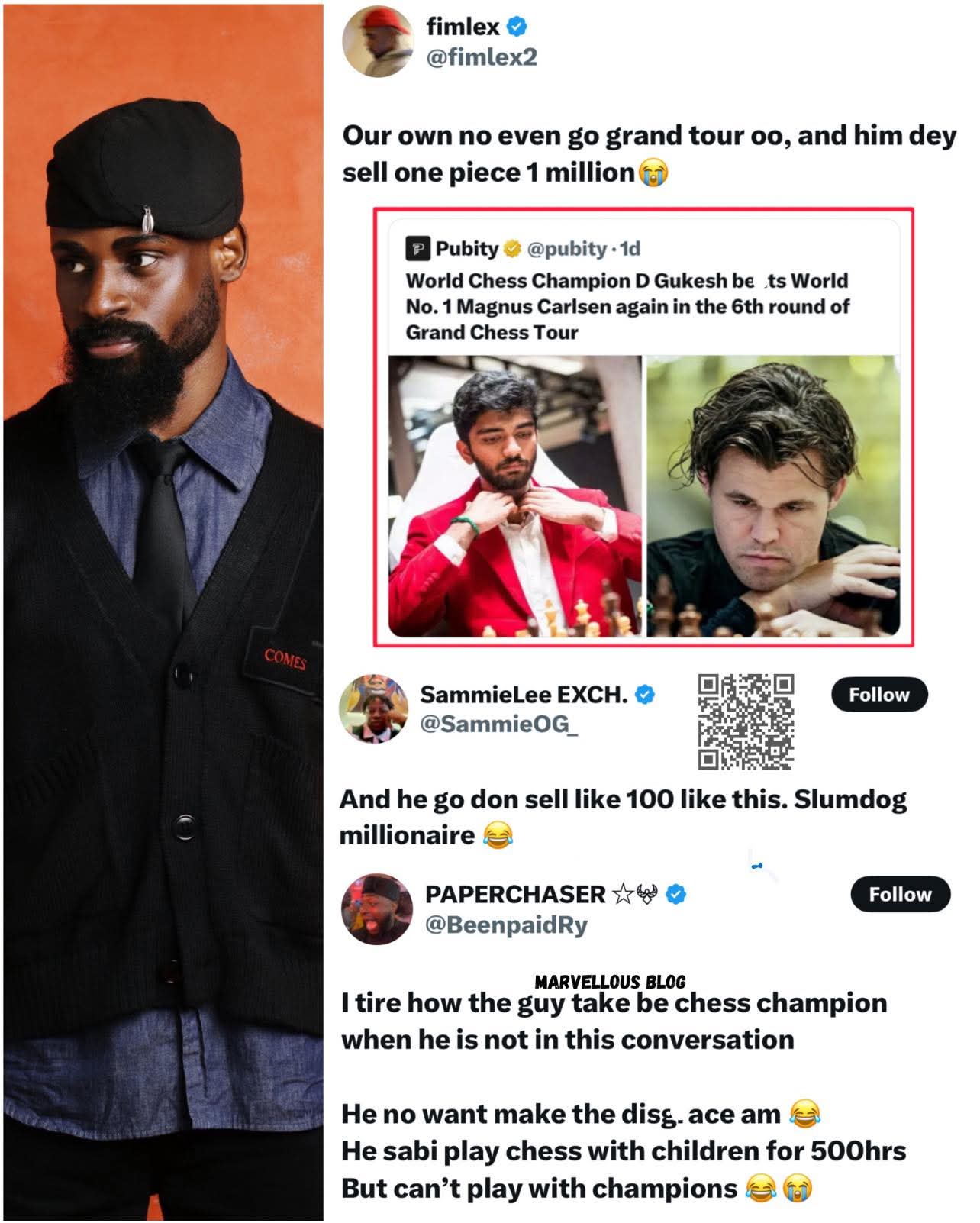 Tunde Onakoya Faces Criticism from Fans as Top Grandmasters Compete in Chess Tour