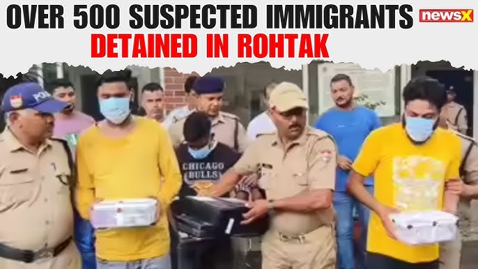 Rohtak Police Detain Over 500 Suspected Illegal Bangladeshis and Rohingyas in Haryana Slum Raids