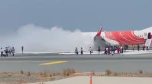 Air India Plane Catches Fire After Landing at Delhi Airport