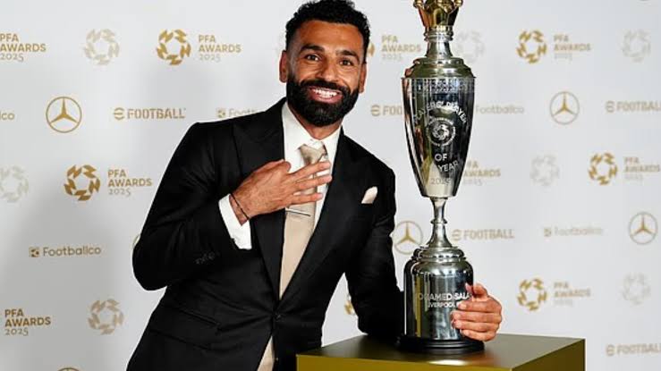 Mohamed Salah Wins Third PFA Players’ Player of the Year, Vows More Success with Liverpool